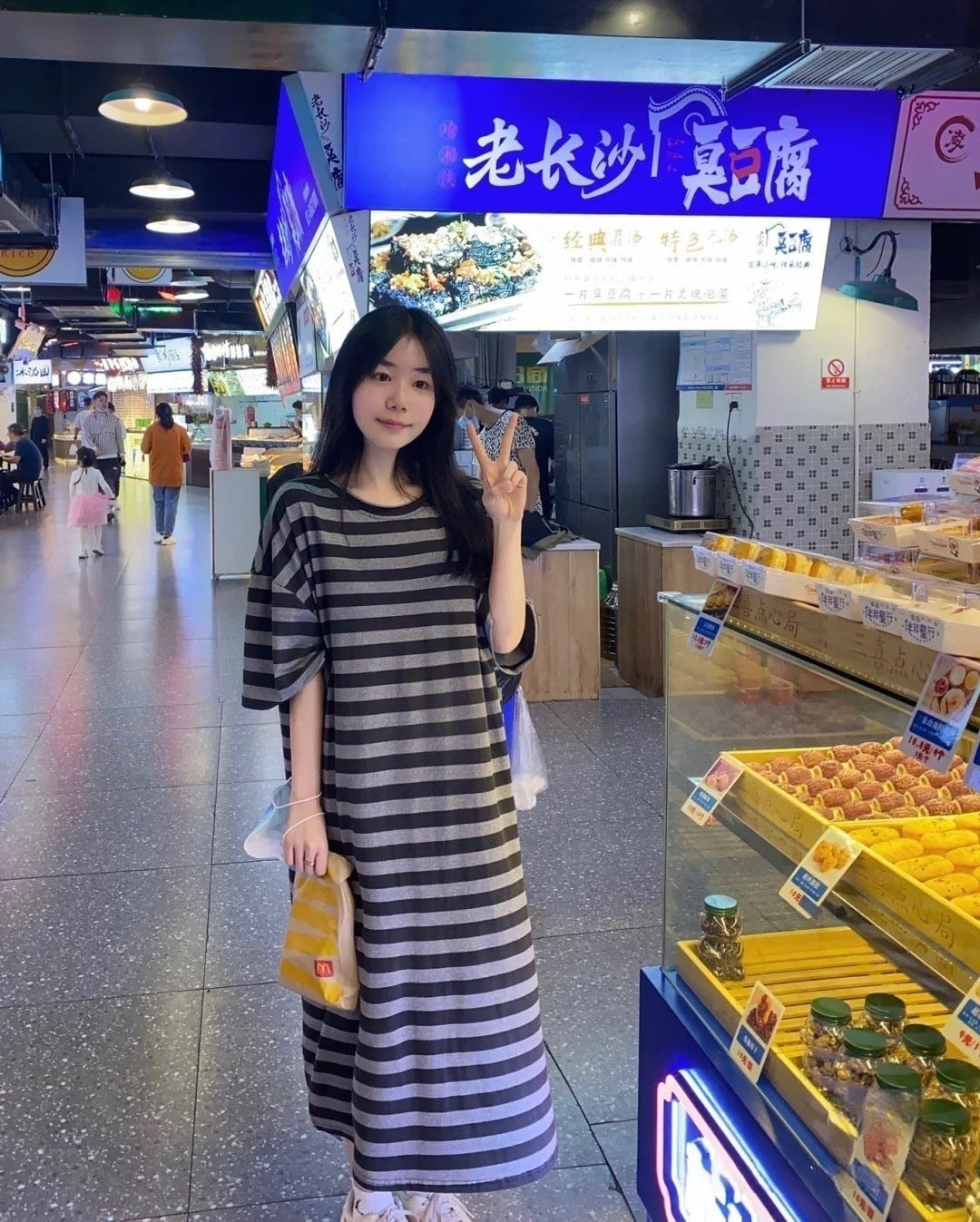 Couple Summer New Pajamas Women's Short Sleeve Imitation Cotton Nightdress Korean Style Wearable Men's Homewear Striped Set