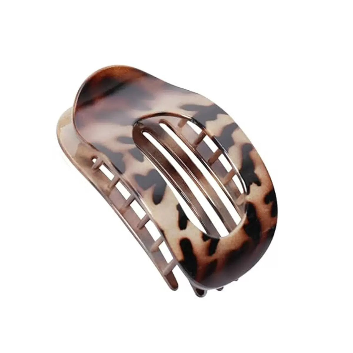 Cross-Border New Hot-Selling Flat Oval Hair Clip Duckbill Clip Strong Grip Back of Head Hair Bun Simple Clip Hair Accessory