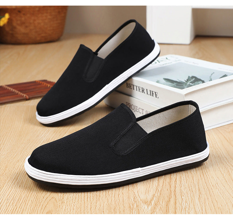 Old Beijing Cloth Shoes Spring Work Shoes Men's Slip-On Shoes Men's Layered Sole Cloth Shoes Men's Casual Old Cloth Shoes