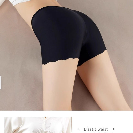 Safety Shorts Ice Silk Women Seamless Underwear Summer New Lace Anti-Exposure Thin Wave Three-Quarter Leggings Wholesale