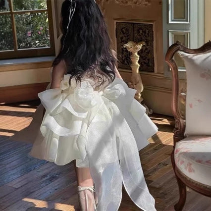 Floral Birthday Princess Puffy Skirt Dress