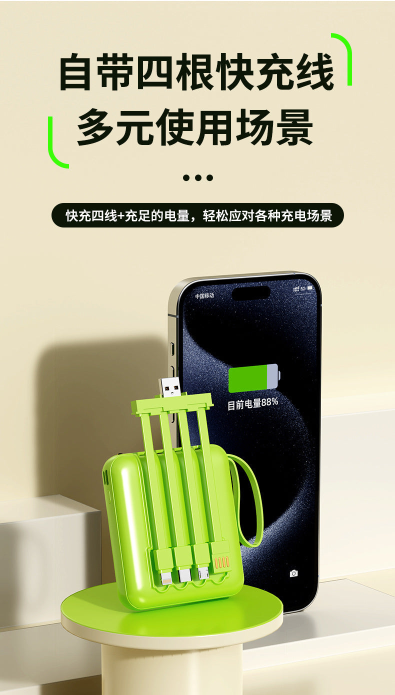 Cross-border wholesale mini power bank3c Authentication20000mAh Large Capacity Power Bank Gift Printing logo
