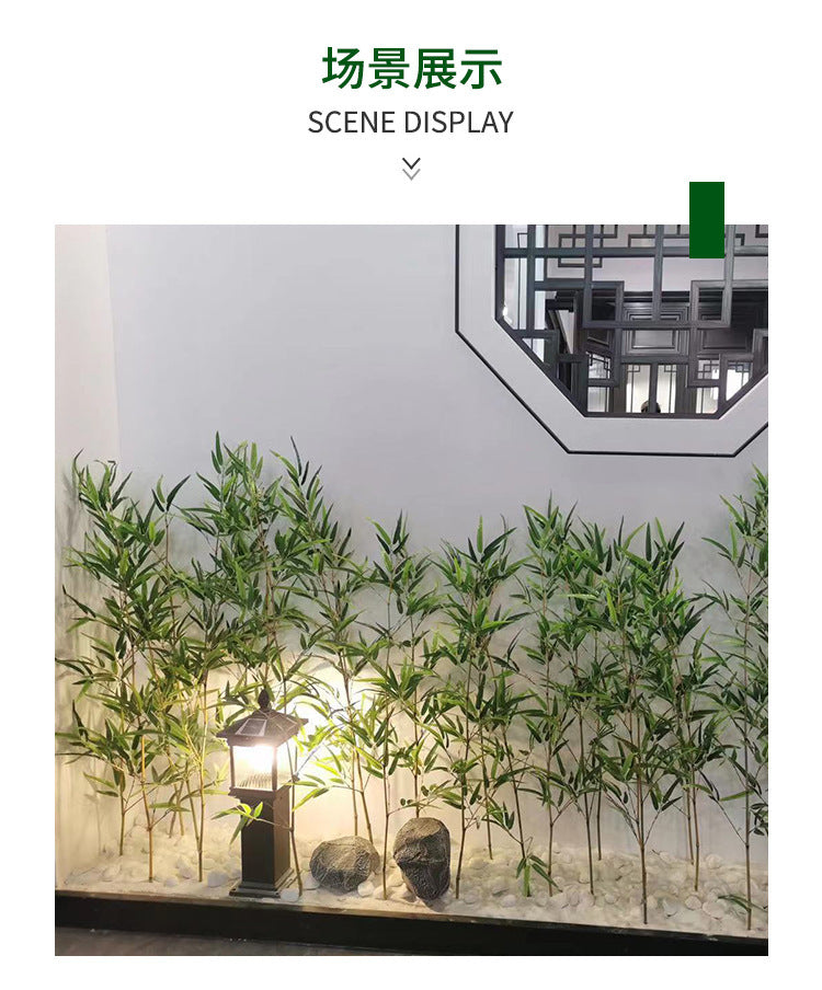 Artificial Bamboo Fake Bamboo Hotel Restaurant Home Indoor Partition Decoration Wholesale Green Plant