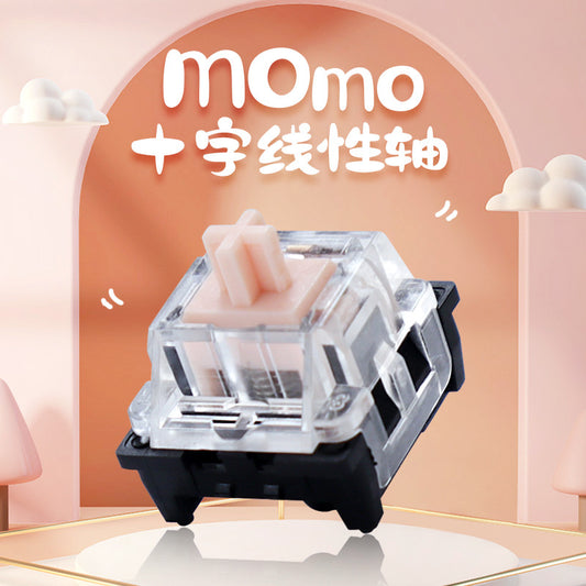 Momo Direct Axis Computer Mechanical Gaming Keyboard Cross Linear3Foot DIY Comfortable Feel Personalized Shaft Body