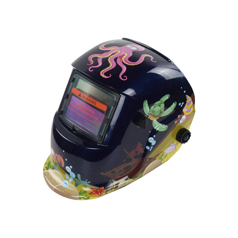 107Solar Automatic Dimming Welding Protective Mask Head-mounted Argon Arc Welding LCD Welder Mask