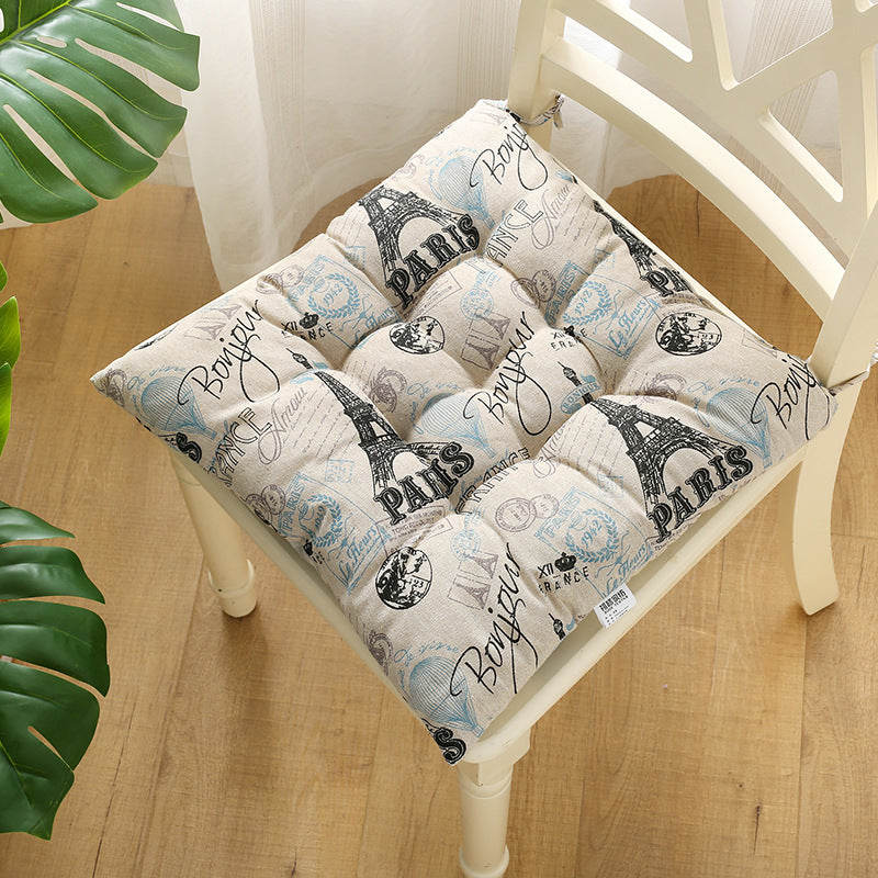 Student Seat Cushion Office Seat Cushion Home Cotton Linen