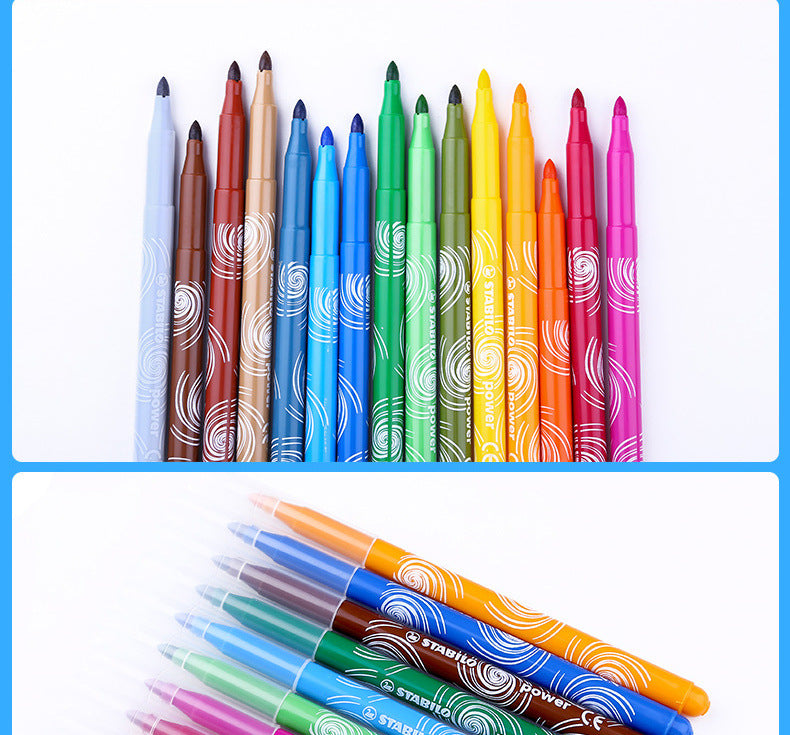 Germany stabilo Sipile Power Music280 Washable Watercolor Pens12/18/24/30Color Painting Set