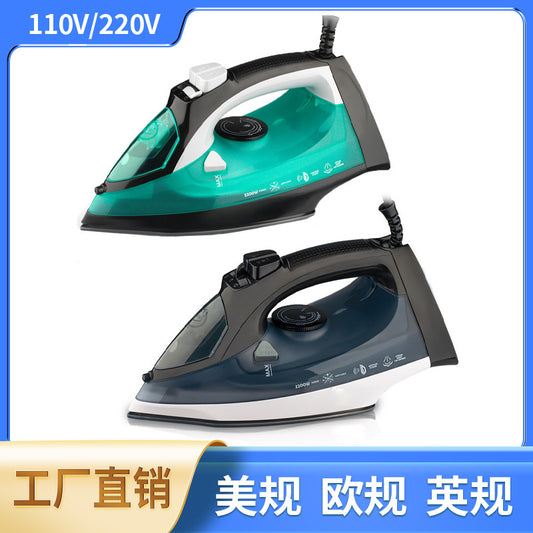 Cross-border European and American Standard Household Steam Iron Handheld Hanging Corded Electric Iron Dry and Wet Dual-use2200W