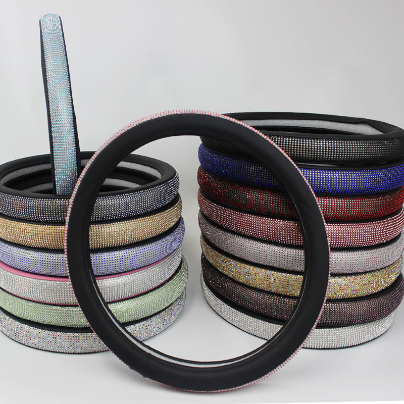 Steering Wheel Cover Car Interior Car Grip Cover Women's Car Decor Universal