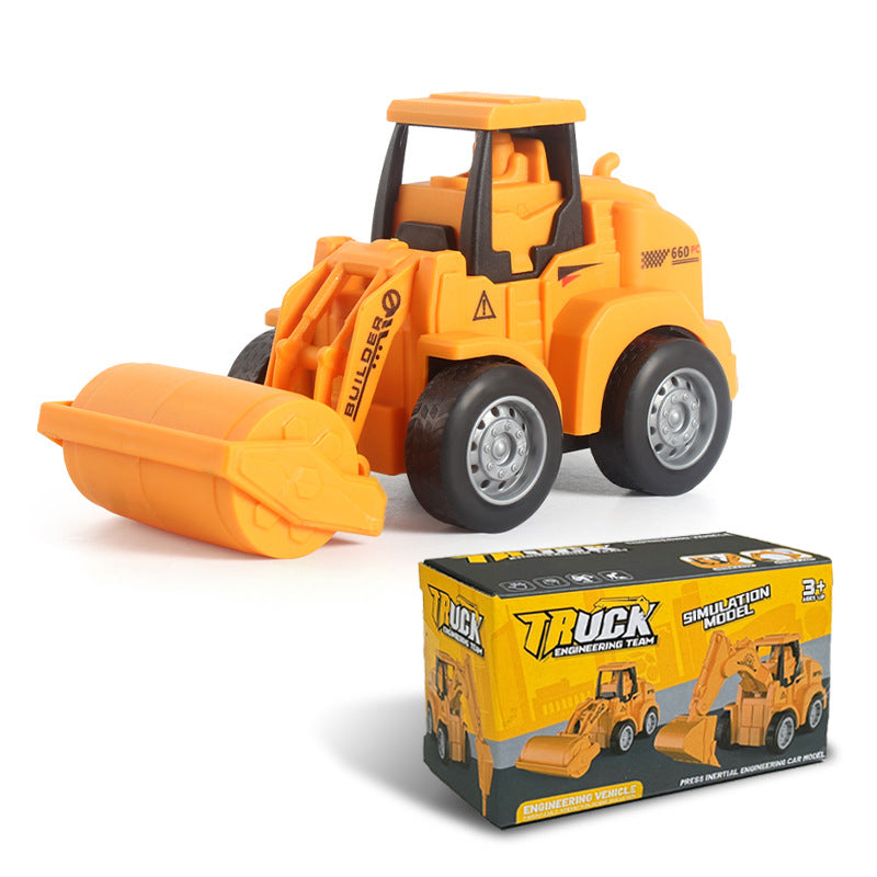 Hot-Selling Children's Push and Slide Construction Vehicles Excavator Bulldozer Fun Simulation Toy Vehicles Factory Direct Sale