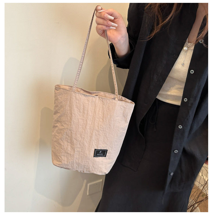 Foreign Trade New Solid Color Women's Bag Wholesale Large Capacity Women's Shoulder Bag Crossbody Bag ins Fashionable Versatile Commuter Bag