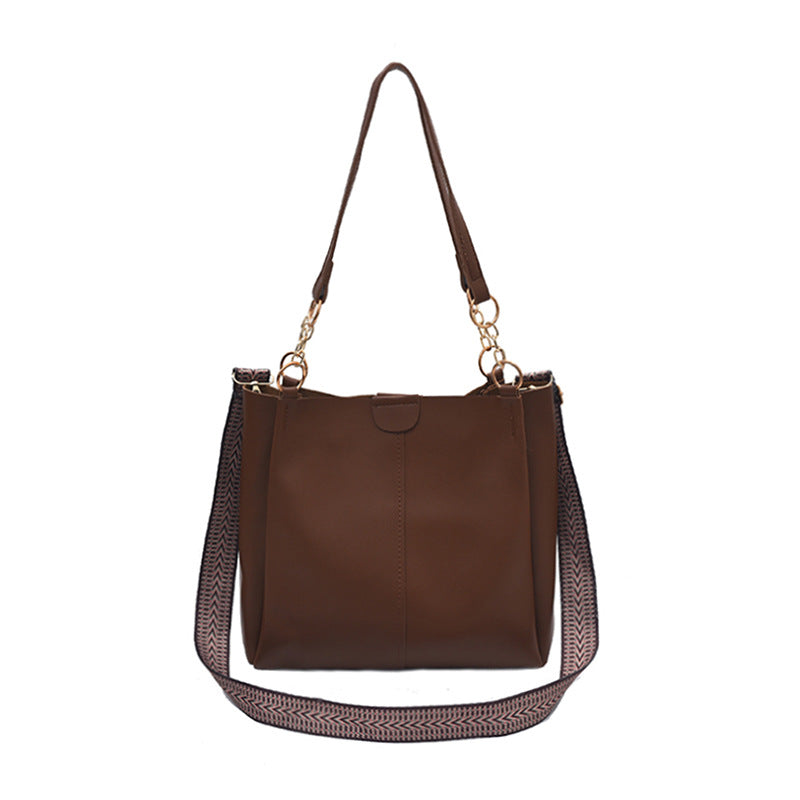 Women's two-piece large capacity bag set2024New Fashion Commuting Handbag Simple Casual Shoulder Tote Bag for Women