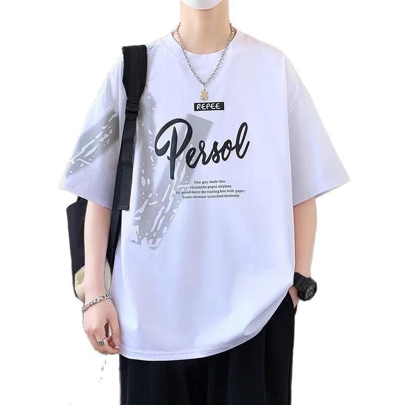 Youth Summer Ice Silk Short Sleeve t T-shirt for boys in summer2025New style junior high and high school student short-sleeve tops