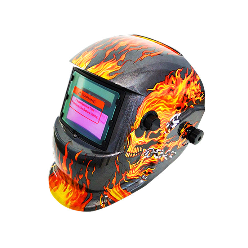 107Solar Automatic Dimming Welding Protective Mask Head-mounted Argon Arc Welding LCD Welder Mask