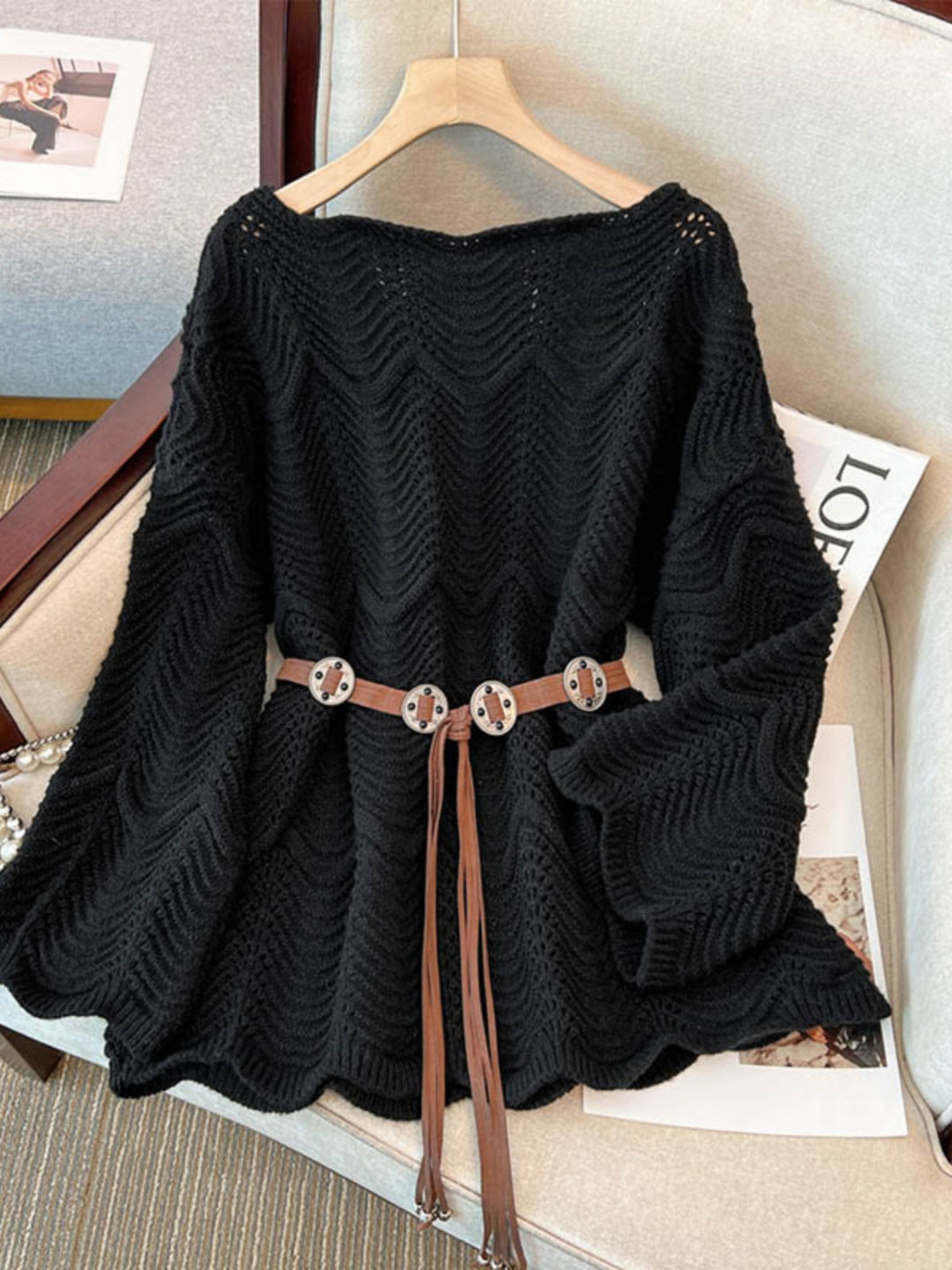 Spring New Sweatermm Waist Slimming Top