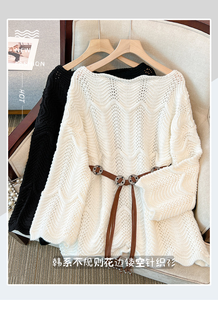 Spring New Sweatermm Waist Slimming Top