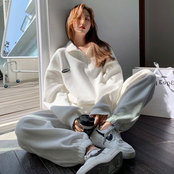 Sports Set Women Spring Student Korean Style Fashion Casual