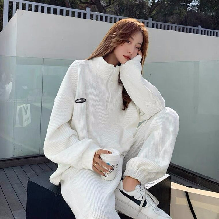 Sports Set Women Spring Student Korean Style Fashion Casual