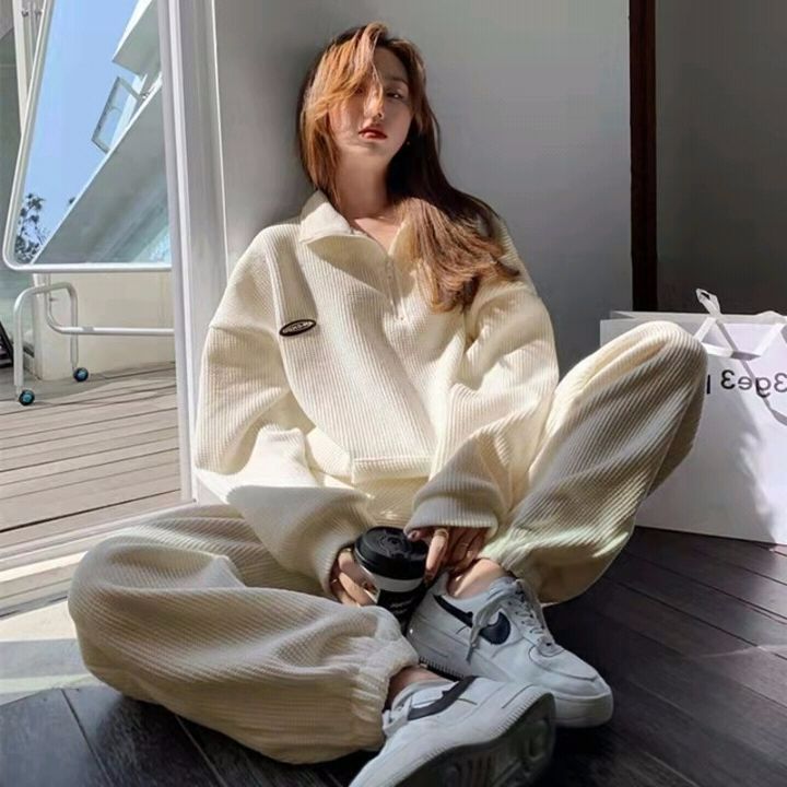 Sports Set Women Spring Student Korean Style Fashion Casual