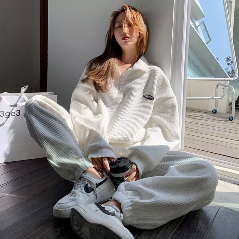 Sports Set Women Spring Student Korean Style Fashion Casual