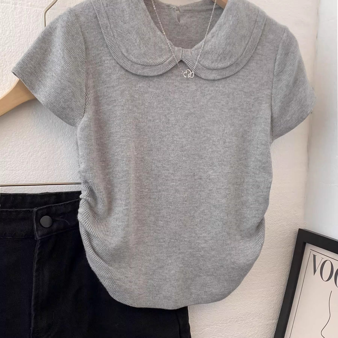 Plus Size Short Sleeve T Shirt Women Summer Design Slim Fit Small Top