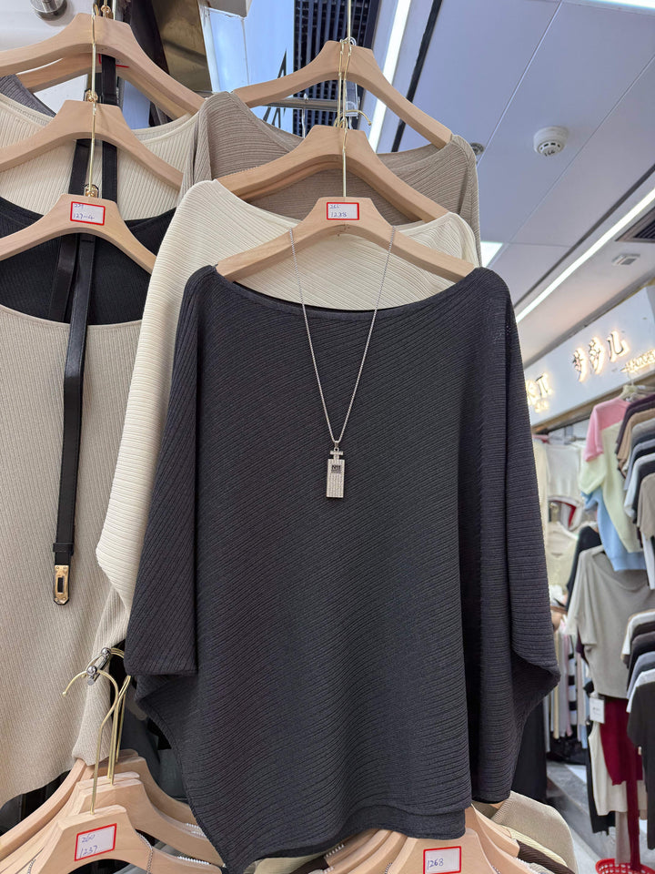 2026档口上新补单款蝙蝠袖宽松针织颜色很多下单请联系客服1-053