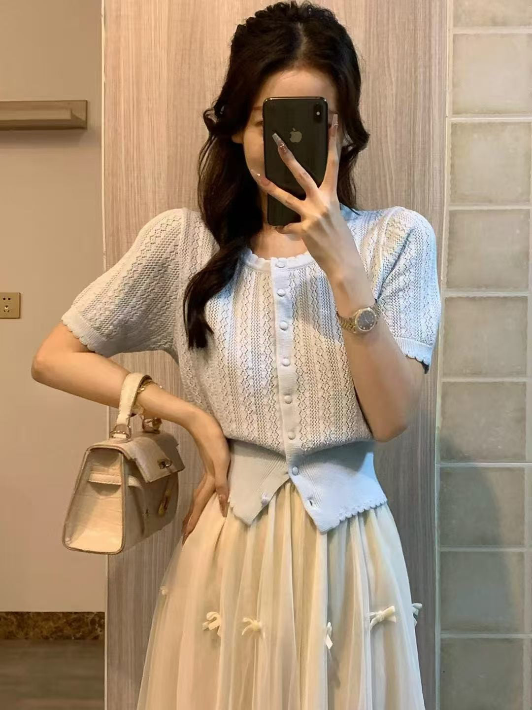 New Short Sleeve Small Short Sleeve Cardigan