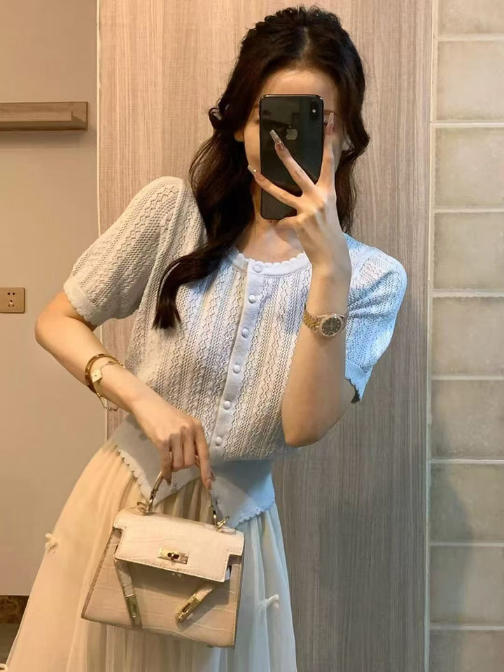 New Short Sleeve Small Short Sleeve Cardigan