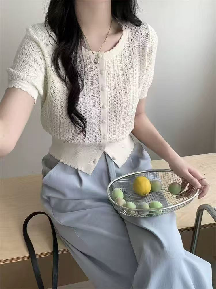 New Short Sleeve Small Short Sleeve Cardigan