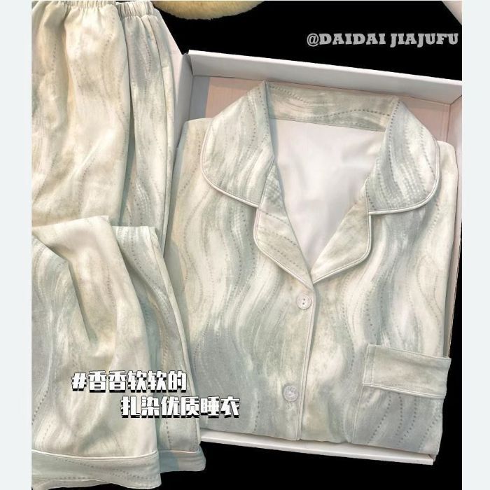 16 Premium Feel Pajamas Women Spring Long Sleeve Cute Student Home Set