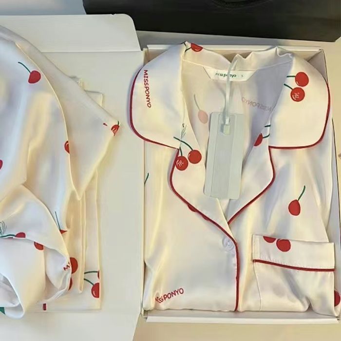 16 Premium Feel Pajamas Women Spring Long Sleeve Cute Student Home Set