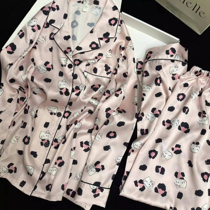 16 Premium Feel Pajamas Women Spring Long Sleeve Cute Student Home Set