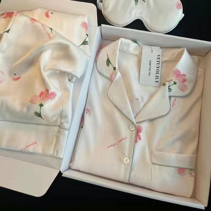 16 Premium Feel Pajamas Women Spring Long Sleeve Cute Student Home Set