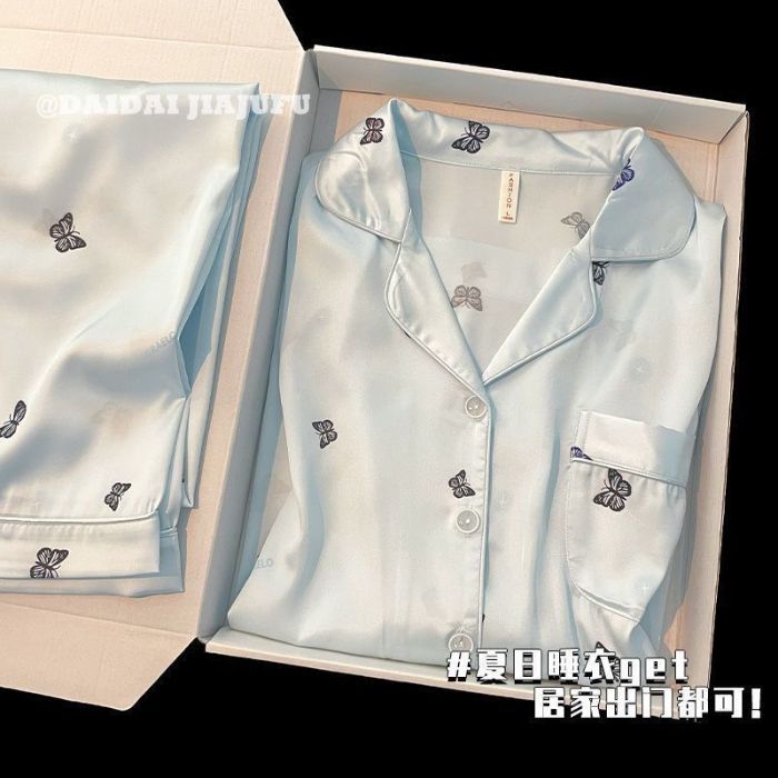 16 Premium Feel Pajamas Women Spring Long Sleeve Cute Student Home Set