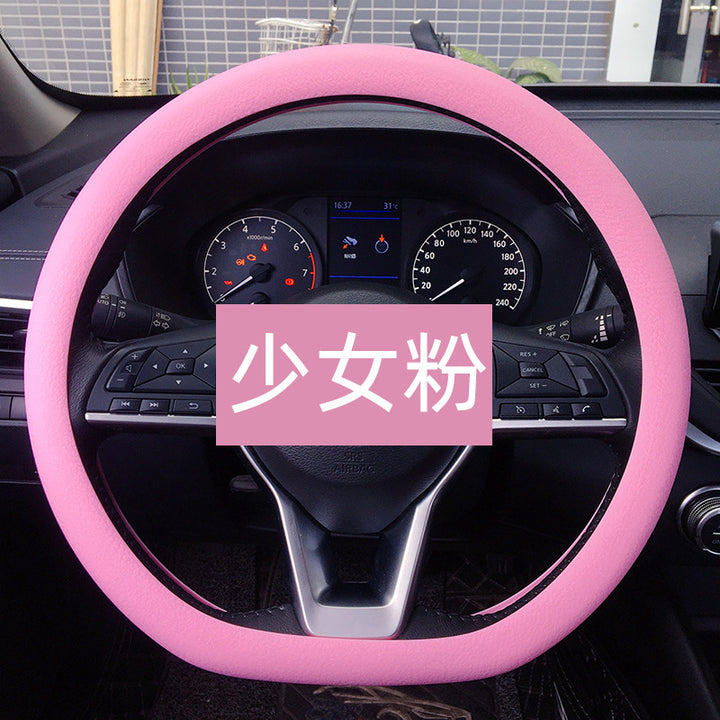 Wholesale Drop Shipping Silicone Steering Wheel Cover Car Thind Odorless Grip Cover Drop Shipping Summer