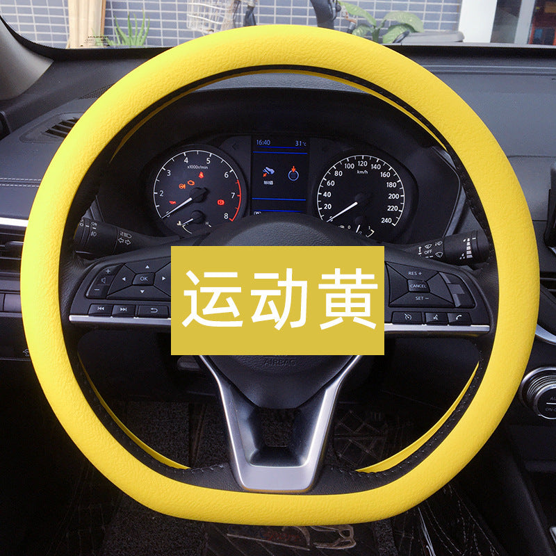 Wholesale Drop Shipping Silicone Steering Wheel Cover Car Thind Odorless Grip Cover Drop Shipping Summer