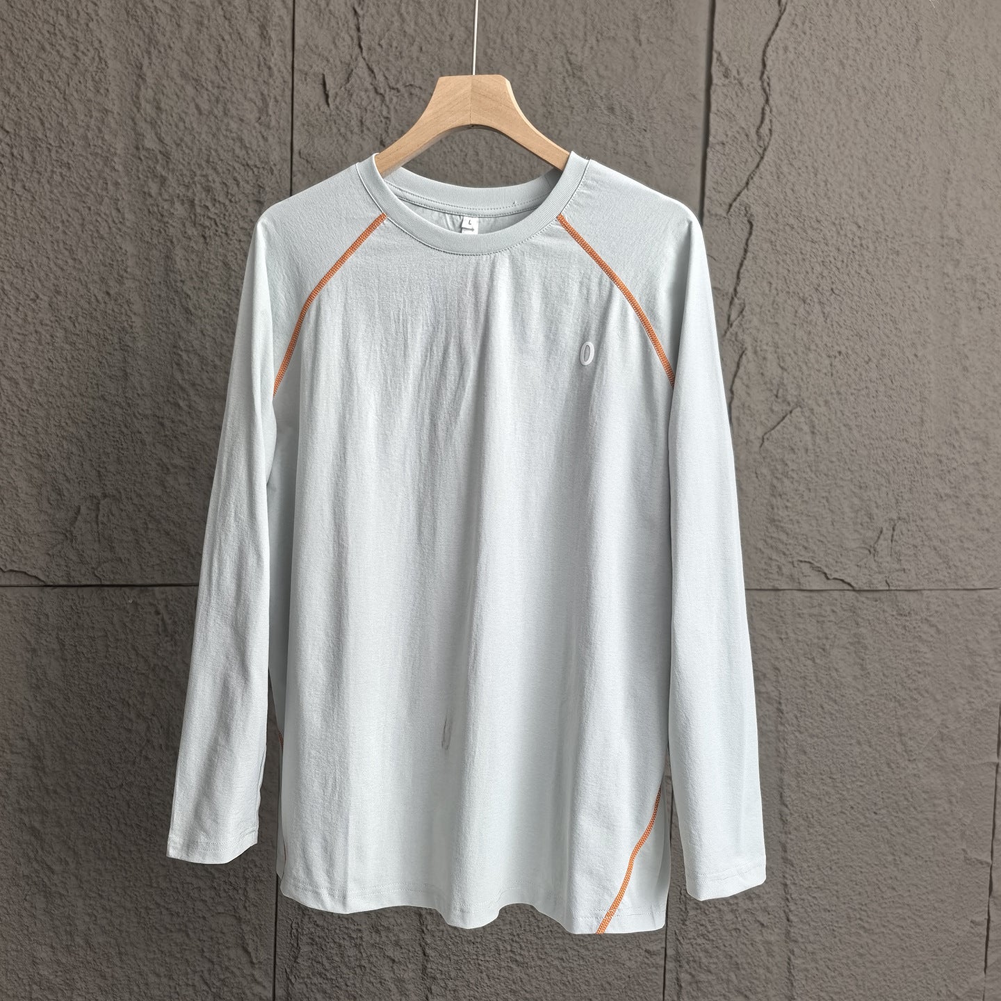 25Autumn New Color-Block Sunscreen!Men's Thin Quick-Dry Sports Cycling Outdoor Cool Feel Raglan Sleeve Base Shirt Long Sleeve T T-shirt