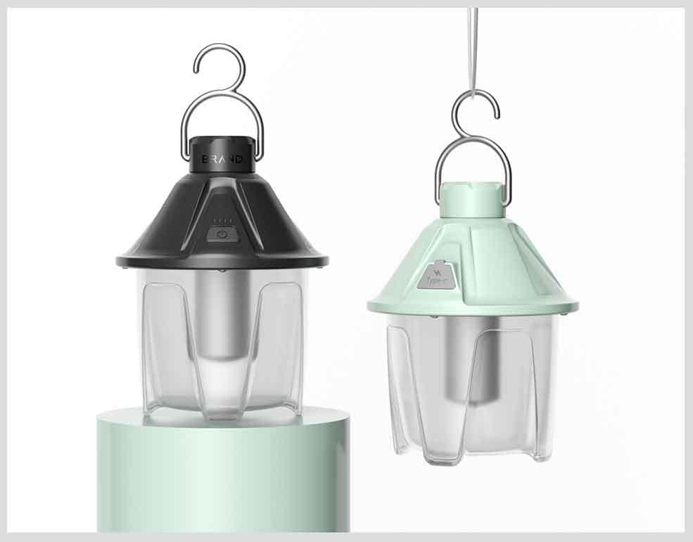 New Outdoor Camping Lantern Camping Light Camping Atmosphere Light Rechargeable Lighting Portable Retro Lantern Tent Camp Light