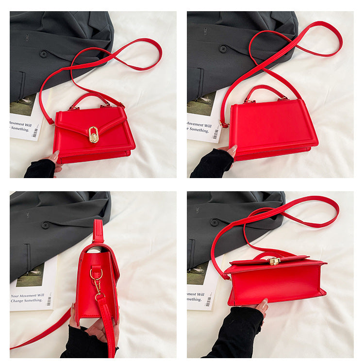 Fashionable and Elegant Small Square Bag2025Summer New Korean Style Niche Casual Commuter Crossbody Bag Trendy Shoulder Bag