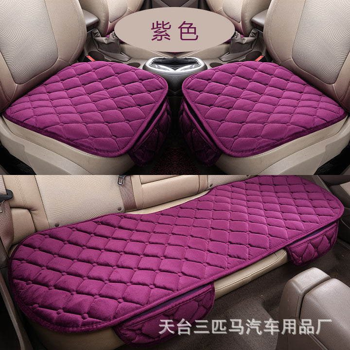 NS 99__h Thickened Warm Car Seat Cushion – 3-Piece Non-Slip No-Tie Universal Set
