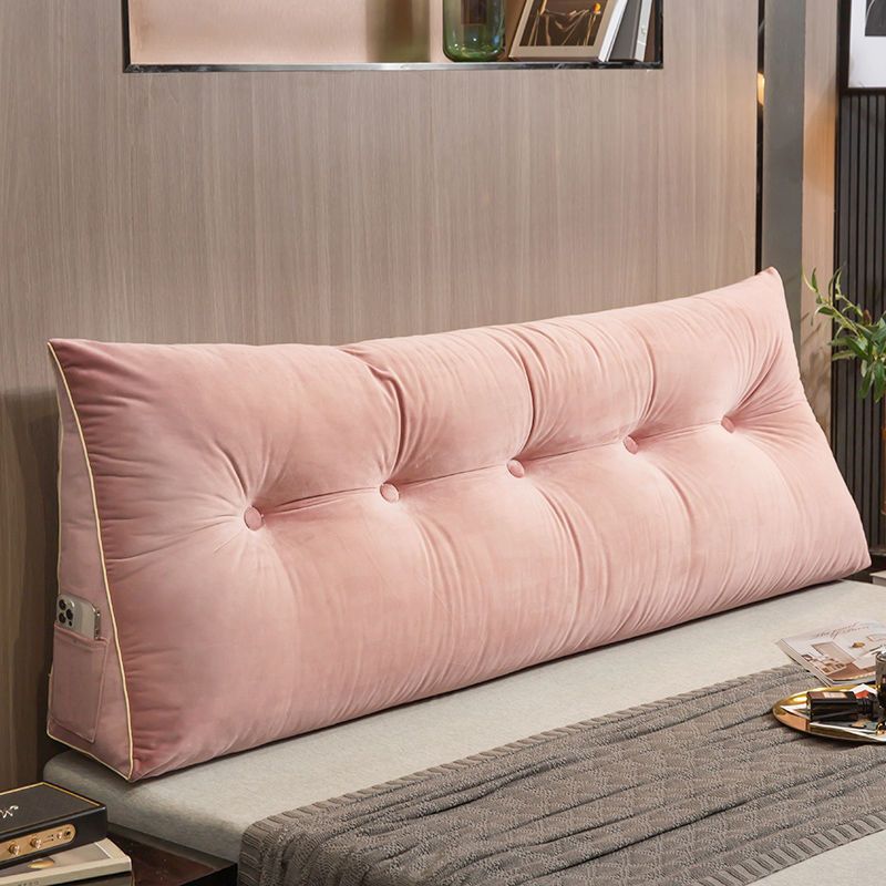 Triangular Bed Headrest Pillow Bed Cushion Double Backrest Soft Pack Waist Support Sofa Bedroom Plush Removable Washable Tatami
