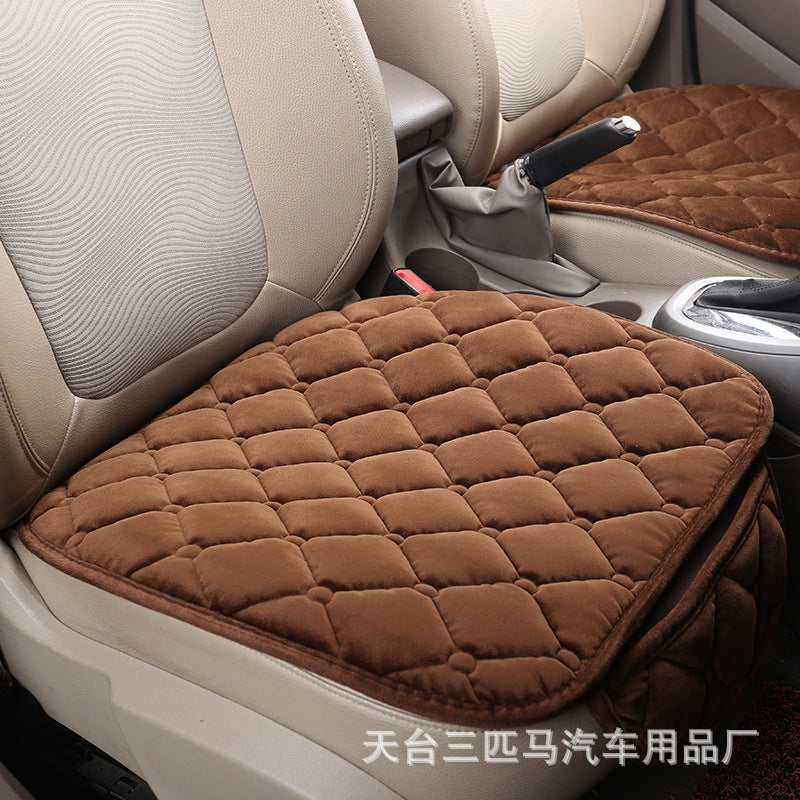 NS 99__h Thickened Warm Car Seat Cushion – 3-Piece Non-Slip No-Tie Universal Set