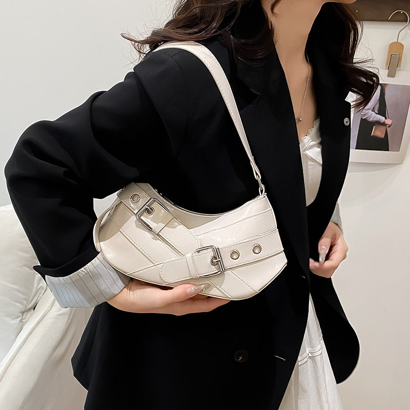Women's Bag2025New Bag Niche Texture Baguette Bag Retro Underarm Bag Versatile ins Trendy Single Shoulder Crossbody Bag