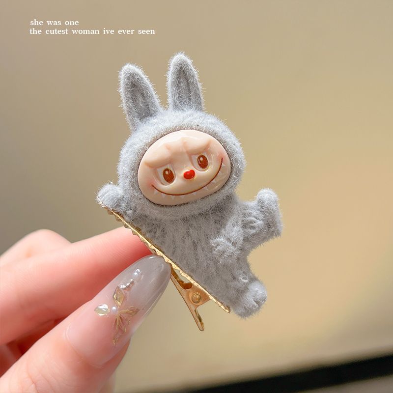 Cute Labubu Doll Hair Clip – Adorable Cartoon Accessory for Girls
