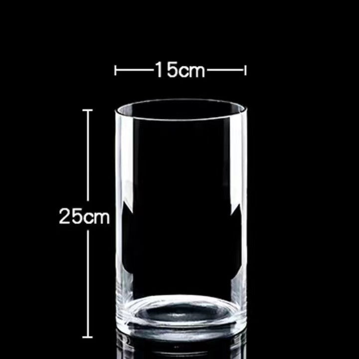Zefei One-Piece Dropshipping Internet Celebrity Transparent Straight Glass Vase Bedroom Desktop Living Room Dining Table Fresh Flower Arrangement Ornament