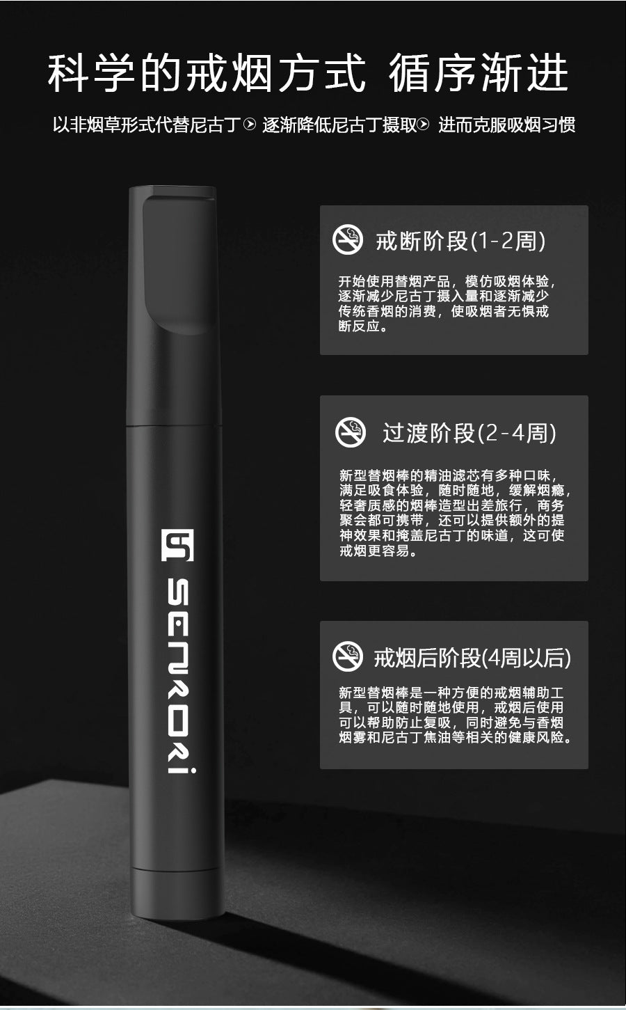 Saint Zuo Zhi New Replacement Cigarette Stick Smoking Cessation Product Assisted Nicotine-Free Smoking Cessation Artifact Cigarette Tip Type