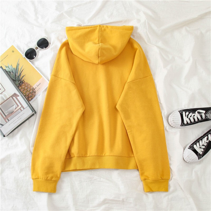 European and American Foreign Trade Exclusive Fleece-Lined Hoodie Sweatshirt for Men and Women, Autumn and Winter Couple's Loose Top, Amazon AliExpress