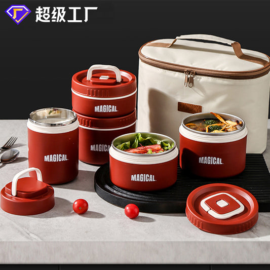 Corporate Annual Meeting Gifts Opening Offer logo Souvenirs for employees and customers lunch boxes bento cutlery gift set