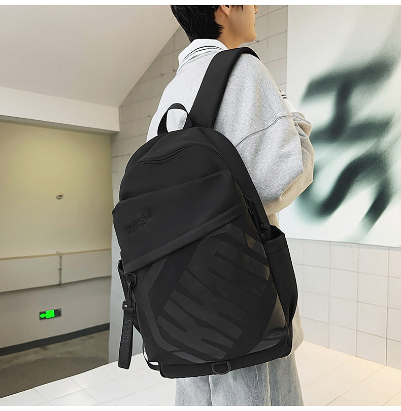 Cross-border Trade Casual Backpack Trendy Letter Waterproof Backpack Large-capacity outdoor travel high-value backpack http://detail.1688.com/offer/972131324440.html