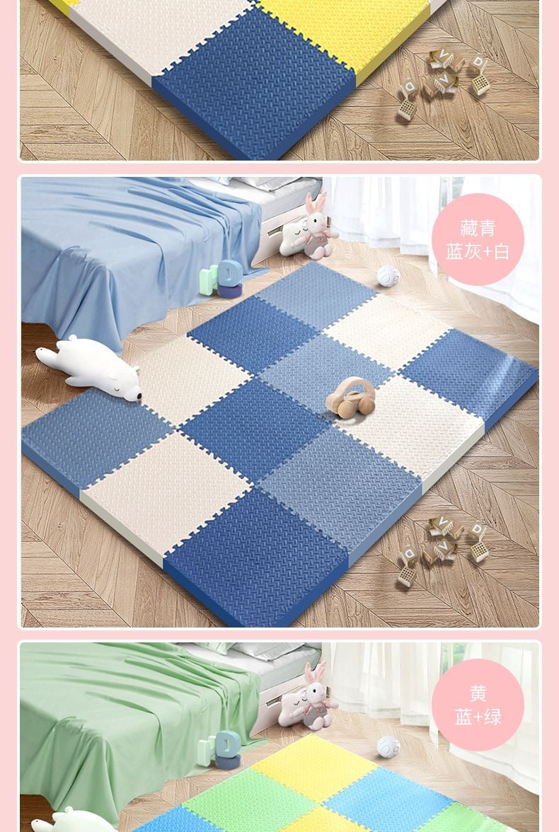 Baby Crawling Mat Large Size Odorless Foam Floor Mat Dormitory Bedroom Interlocking Floor Mat Children's Crawling Mat Plush Carpet